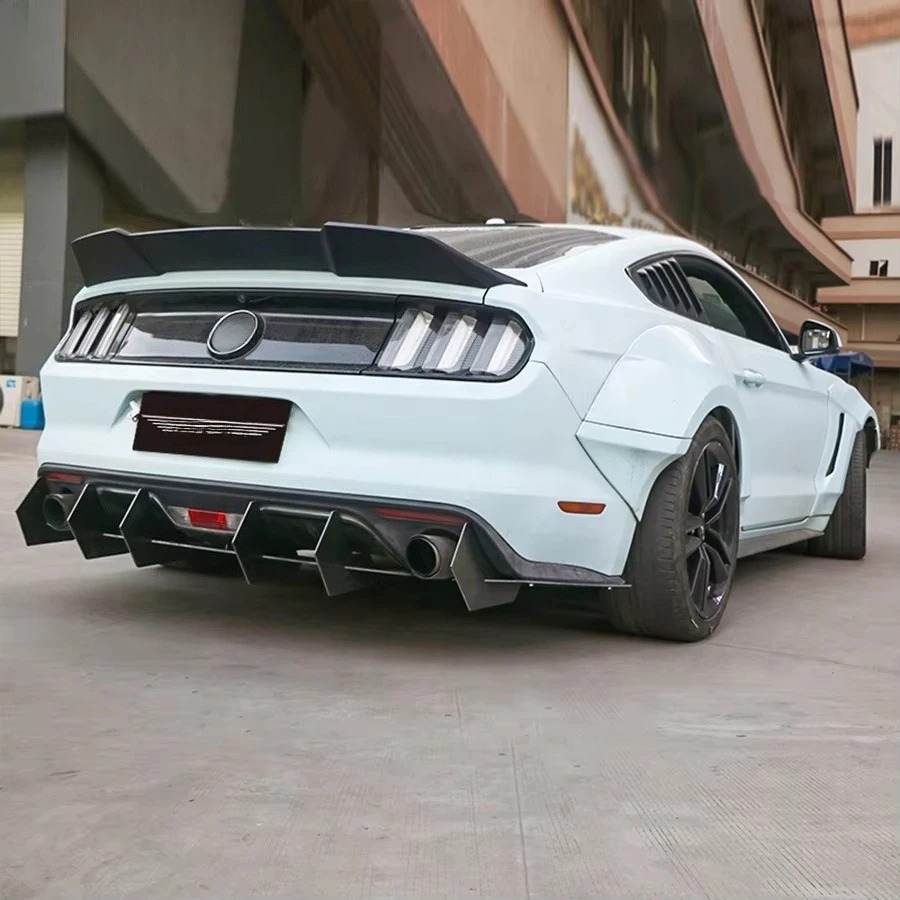 2016-2022  Mustang Carbon Fiber Rear Spoiler Ducktail Deck Tail Wing Accessories Body Kits